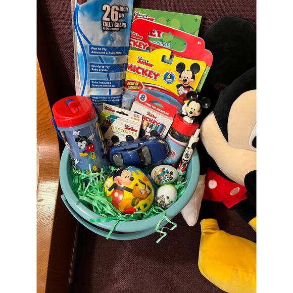 Mickey Mouse large Easter bundle 24 inch pillow Buddy,Kite , color sticker book - Picture 4 of 4